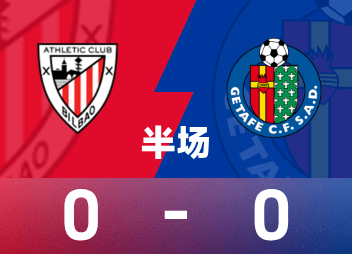 พักครึ่งลาลีกา ซานเช็ตทำอันตราย, บิเบา 0-0 เกตาเฟ่ชั่วคราว