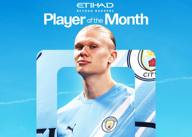 6 ประตูใน 5 เกม! เจ้าหน้าที่ของแมนเชสเตอร์ ซิตี้: ฮาแลนด์ได้รับเลือกให้เป็นผู้เล่นยอดเยี่ยมประจำทีมประจำเดือนตุลาคม