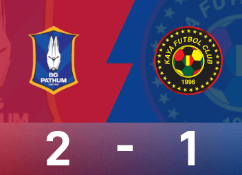 รายงานการแข่งขันระดับสอง AFC Champions League : ฟอร์นาซารี คู่ ปทุม ยูไนเต็ด เอาชนะ คาย่า เอฟซี 2-1